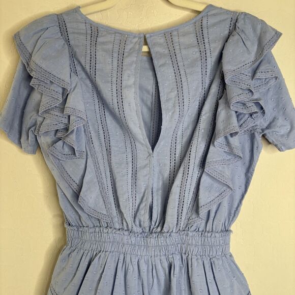 LoveShackFancy Natasha Dress Blue - Picture 5 of 7